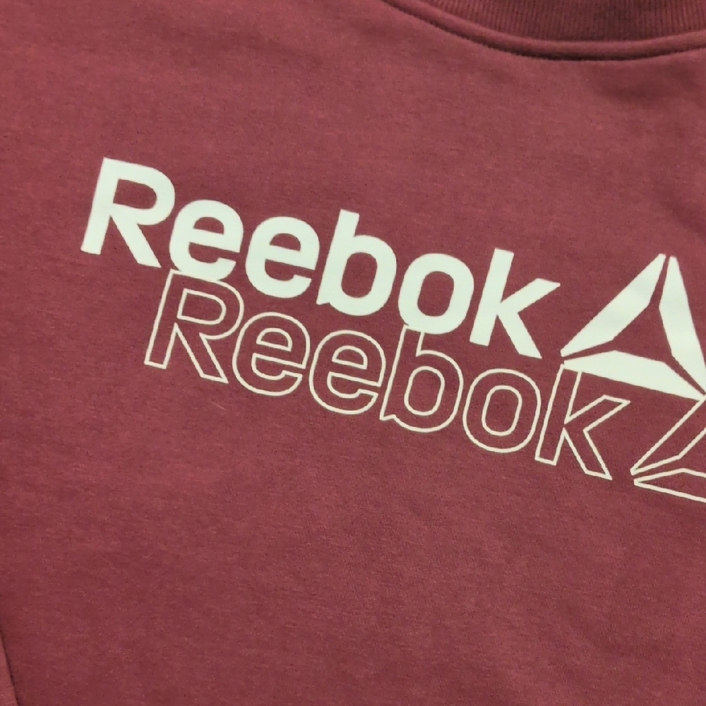 Reebok Maroon Sweatshirt with White Logo - Picture 3 of 7
